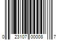 Barcode Image for UPC code 023107000087