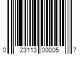 Barcode Image for UPC code 023113000057