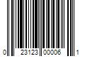 Barcode Image for UPC code 023123000061