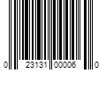 Barcode Image for UPC code 023131000060