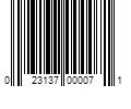 Barcode Image for UPC code 023137000071