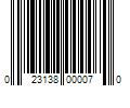 Barcode Image for UPC code 023138000070