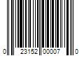 Barcode Image for UPC code 023152000070