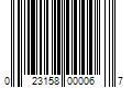 Barcode Image for UPC code 023158000067