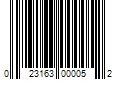 Barcode Image for UPC code 023163000052