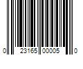 Barcode Image for UPC code 023165000050