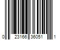 Barcode Image for UPC code 023166360511