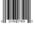 Barcode Image for UPC code 023168075000