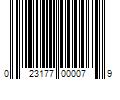 Barcode Image for UPC code 023177000079