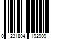 Barcode Image for UPC code 0231804192909