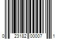 Barcode Image for UPC code 023182000071