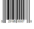 Barcode Image for UPC code 023185000078