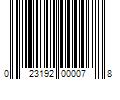 Barcode Image for UPC code 023192000078