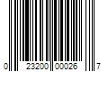 Barcode Image for UPC code 023200000267