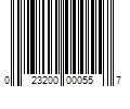 Barcode Image for UPC code 023200000557