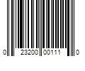 Barcode Image for UPC code 023200001110