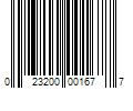 Barcode Image for UPC code 023200001677