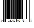 Barcode Image for UPC code 023200001738