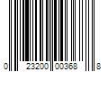 Barcode Image for UPC code 023200003688