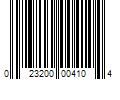 Barcode Image for UPC code 023200004104