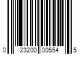 Barcode Image for UPC code 023200005545