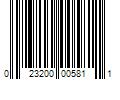 Barcode Image for UPC code 023200005811