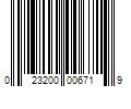 Barcode Image for UPC code 023200006719