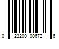 Barcode Image for UPC code 023200006726