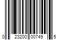 Barcode Image for UPC code 023200007495