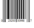 Barcode Image for UPC code 023200009987