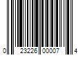 Barcode Image for UPC code 023226000074