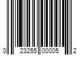 Barcode Image for UPC code 023255000052