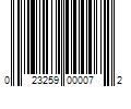 Barcode Image for UPC code 023259000072