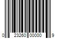 Barcode Image for UPC code 023260000009