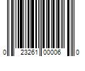 Barcode Image for UPC code 023261000060