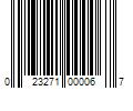 Barcode Image for UPC code 023271000067