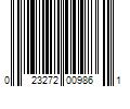 Barcode Image for UPC code 023272009861