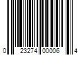 Barcode Image for UPC code 023274000064