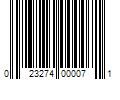 Barcode Image for UPC code 023274000071