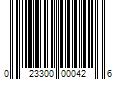 Barcode Image for UPC code 023300000426