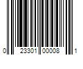 Barcode Image for UPC code 023301000081