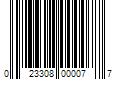 Barcode Image for UPC code 023308000077