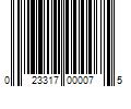 Barcode Image for UPC code 023317000075