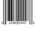 Barcode Image for UPC code 023352000078