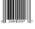 Barcode Image for UPC code 023360000077