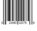 Barcode Image for UPC code 023450020756