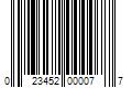 Barcode Image for UPC code 023452000077