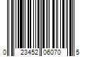 Barcode Image for UPC code 023452060705