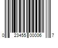 Barcode Image for UPC code 023455000067