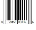 Barcode Image for UPC code 023456000066